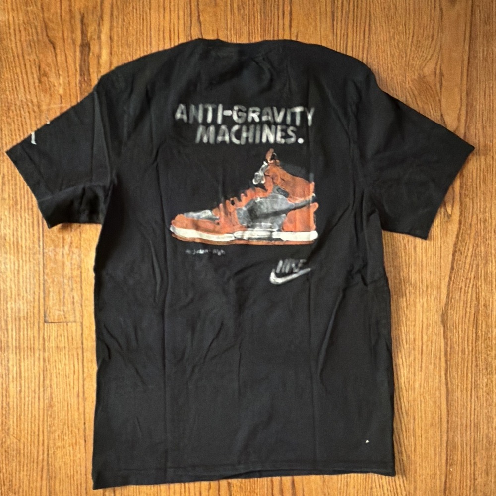 Jordan Men's Anti-Gravity Machines Graphic Print T-Shirt Double-Sided Size M
